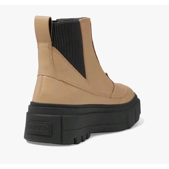 Sorel Caribou X Chelsea Waterproof Platform Leather WP Boots Womens Sz 10 (B,M) - Picture 5 of 16
